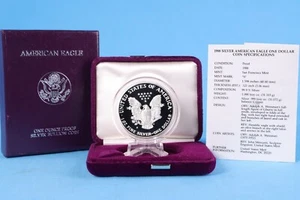 USA 1 Dollar 1988 American Silver Eagle "S" 1 oz Silber PP / Proof in Ovp. - Bild 1 von 4