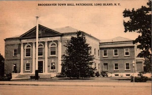 CARTOLINA BROOKHAVEN MUNICIPIO PATCHOGUE ISOLA LUNGA NEW YORK - Foto 1 di 2