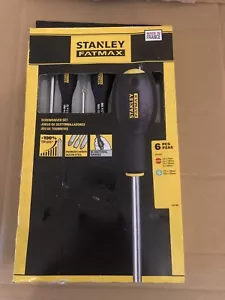 Stanley STA065428 FatMax Screwdriver 6 Piece Set Parallel/ Flared/ Pozi 0-65-428 - Picture 1 of 4