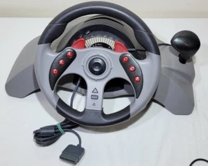 Playstation Mad Catz MC2 Racing Steering Wheel w/ Pedals #8020 - Picture 1 of 6