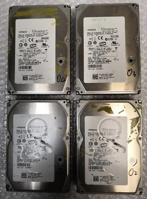 - 4x Dell Hitachi GX198 15K RPM 3.5" 147GB  3Gbps SAS Server Hard Drive @@@ - Image 1 of 2