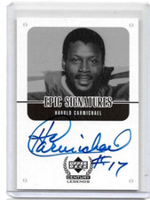 HAROLD CARMICHAEL 1999 UD CENTURY LEGENDS EPIC SIGNATURES CERTIFIED AUTOGRAPH