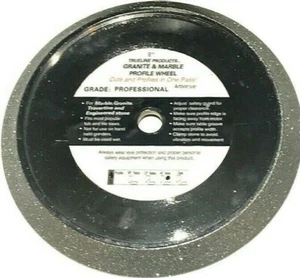 8" Shape E - 45 Degree Bevel Profile Wheel for Granite, Marble, Travertine Tile - Picture 1 of 7
