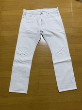 THE FLAT HEAD 4002K Denim Pants Jeans 36 White Men Used from Japan