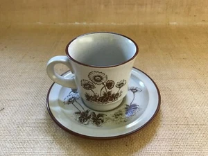 1 Noritake Desert Flowers Pattern Cup & Saucer Desert Daisy Motif Dinnerware - Picture 1 of 2
