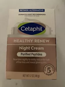 Cetaphil Healthy Renew NightCream Purified Peptides 1.7oz./48g New In Box - Picture 1 of 5