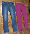 Girls Size 16 Jeans Lot Crown & Ivy Plum Jeggings Children’s Place Super Skinny