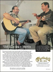 Martin J-40 y D-1R 1999 guitarra acústica anuncio 8 x 11 impresión publicitaria - Imagen 1 de 3