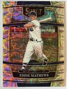 2022 Panini Select #87 Eddie Mathews Scope - Picture 1 of 2