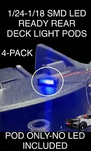 1/24 1/18 MODELLO POLIZIA AUTO PONTE POSTERIORE PODS SMD LED-READY CONFEZIONE DA 4 (2 PAIA) FIRE EMS - Foto 1 di 6