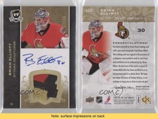 2007-08 Upper Deck The Cup Gold /30 Brian Elliott #152 RPA Rookie Patch Auto RC