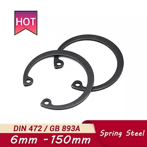 Anelli Contenitori Circlip Interni per Bores CirClip Taglie: 6mm - 150mm DIN 472 - Foto 1 di 6