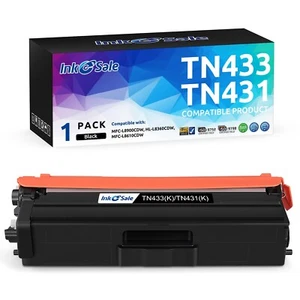 Tóner de alto rendimiento compatible con Brother TN433BK - Embalaje al por menor, negro, paquete de 1 - Imagen 1 de 2
