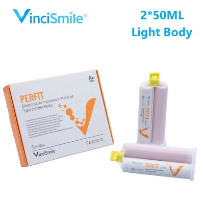 VINCISMILE PERFIT Dental Light Body VPS Impression Material Fast Normal Set PVS