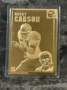 Danbury Mint 1999-2001 22K Gold Legends - #37 Harry Carson @QF08 - Imagen 1 de 2
