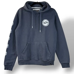 Quiksilver Hoodie Herren Gr. S Navy Spellout Kapuzenpullover Sweatshirt Logo - Bild 1 von 14
