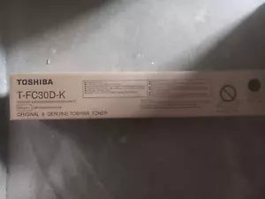 Toshiba T-FC30D-K BLACK Genuine Toner e-STUDIO 2050C / 2550C / 2051C / 2551C - Picture 1 of 3