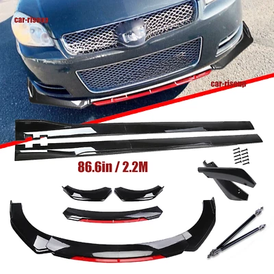 For Chevrolet Impala 2020-2000 Front Bumper Lip Splitter Spoiler Side Skirt Bod Foto 1 de 4
