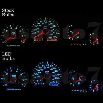 NEW Dash Cluster Gauge AQUA BLUE LED LIGHT KIT Fits 93-97 Dodge Intrepid 1st Gen Foto 1 de 3