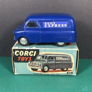 Vintage Corgi Toys | 403 | Bedford Daily Express Van With Original Blue Box - Picture 1 of 18