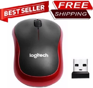 M185 Wireless Optical Mouse + USB Receiver Fit Compact PC Laptop Mouse Logitech - Picture 1 of 22