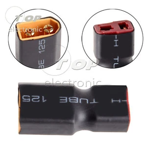 Neuf RC XT60 Mâle vers Deans Prise Femelle T Connecteur Adaptateur Voiture Avion Lipo Batterie - Photo 1/9