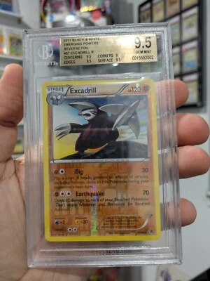 Pokemon Card 2011 PSA BGS 9.5 EXCADRILL Reverse Holo 57/98 B & W EMERGING POWERS - Image 1 of 4