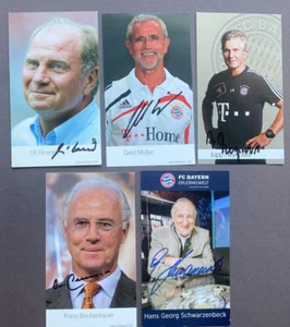 5 Bayern München-Legenden Weltmeister 74 Konvolut 5 Autogrammkarten 9x15,5 (211) - Picture 1 of 1