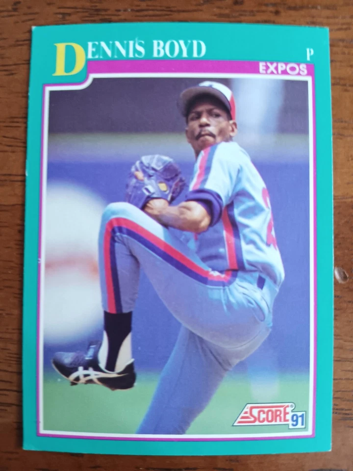 DENNIS BOYD MONTREAL EXPOS 1991 SCORE BASEBALL CARD #202 - Image 1 of 1