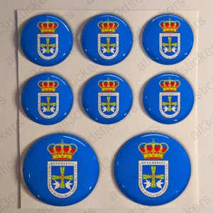 Pegatinas Oviedo Pegatina Bandera Uviéu Resina Vinilo Relieve España 3D - Picture 1 of 1