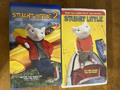 Stuart Little 1 & 2 VHS Lot Video Tapes Clamshell Case - Image 1 of 4