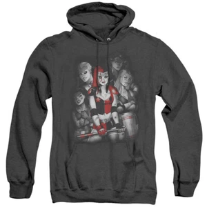 HARLEY QUINN BAD GIRLS Licensed Hooded Sweatshirt Heather Hoodie SM-3XL - Picture 1 of 2