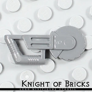 LEGO Minifigure DARK GRAY Circular Blade Saw Utensil Tool Construction  - Picture 1 of 5