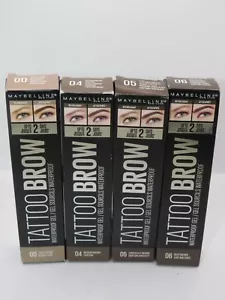 MAYBELLINE TATTOO BROW WATERPROOF EYEBROW GEL - CHOOSE SHADE - Picture 1 of 8