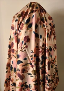 Shinny Satin Chiffon Digital Print Fabric for Women clothing! EB11 - Picture 1 of 4