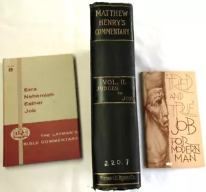 LOT 3 Bücher 2 SIND BIBELKOMMENTARE ÜBER RICHTER BIS ARBEIT & BIBEL VER. OF JOB - Bild 1 von 19