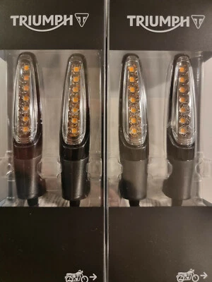 GENUINE TRIUMPH TIGER 900 850 LED SCROLLING INDICATORS SET OF 4 A9838177 - Image 1 of 4