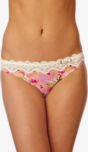 Lepel Joanna Briefs UK 18 Coral Pansy Pink Floral Panties Knickers Pants Ladies - Picture 1 of 2
