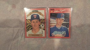 1990 DONRUSS NOLAN RYAN ERROR CARDS DIAMOND KINGS & 5,000 STRIKE OUTS