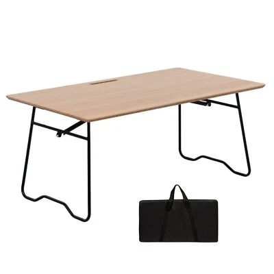 osoltus Campingtisch Low Blavand Bambus 78 x 45 cm Gasdruckfeder