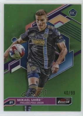 2023 Topps Finest MLS Neon Green Refractor /99 Mikael Uhre #90 Rookie RC - Image 1 of 2