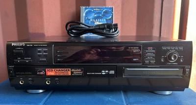 Philips CDR785, cambiador de 3 CD y grabadora de CD de doblaje integrada con video de prueba Foto 1 de 4