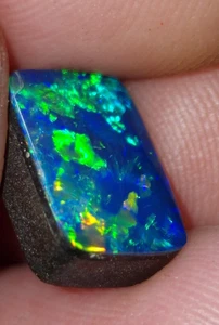 Australian Opal Doublet Cabochon Stone. Premium Grade * Lightning Ridge Opal - Picture 1 of 8