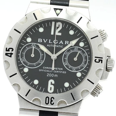 BVLGARI Diagono Scuba SCB38S Chronograph black Dial Automatic Men's Watch_907651 - Image 1 of 4