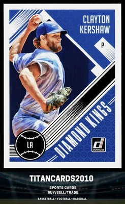 Clayton Kershaw 2018 Panini Donruss Diamond Kings Los Angeles Dodgers #14 - Image 1 of 2