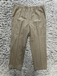 Pantalones Eskandar Mujer 2 Beige Boho Lagenlook Pull On Relajado Pierna Ancha Recortado - Imagen 1 de 11
