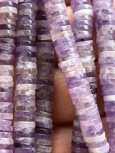 Amethyst Perlen Donut Mit Loch ca. 240 Stück 6 mm Edelstein Kristall DIY Spacer - Bild 1 von 6