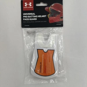 Under Armour Universal Pro Batting Helmet Face Guard White With Hardware UABH2 - Picture 1 of 7