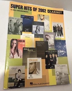 "SUPER HITS OF 2002" CLARINET MUSIC BOOK-15 SOLO ARRANGEMENTS IN GOOD CONDITION! - Picture 1 of 5