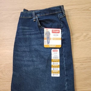 Wrangler Five Star Relaxed Fit Jeans Mens 42x30 Blue Relaxed Straight Denim NWT - Picture 1 of 6